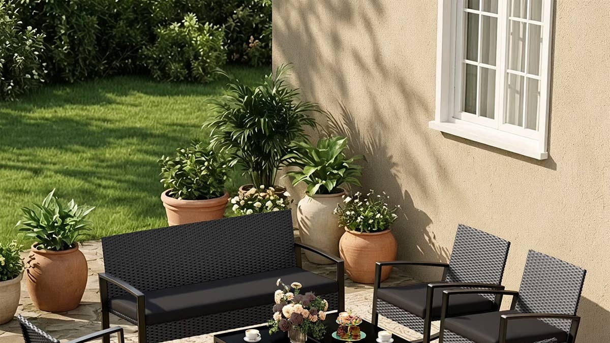 Walmart Sells a $186 8-Piece Patio Set That 'Will Stand Up to the Test of Wind and Rain'