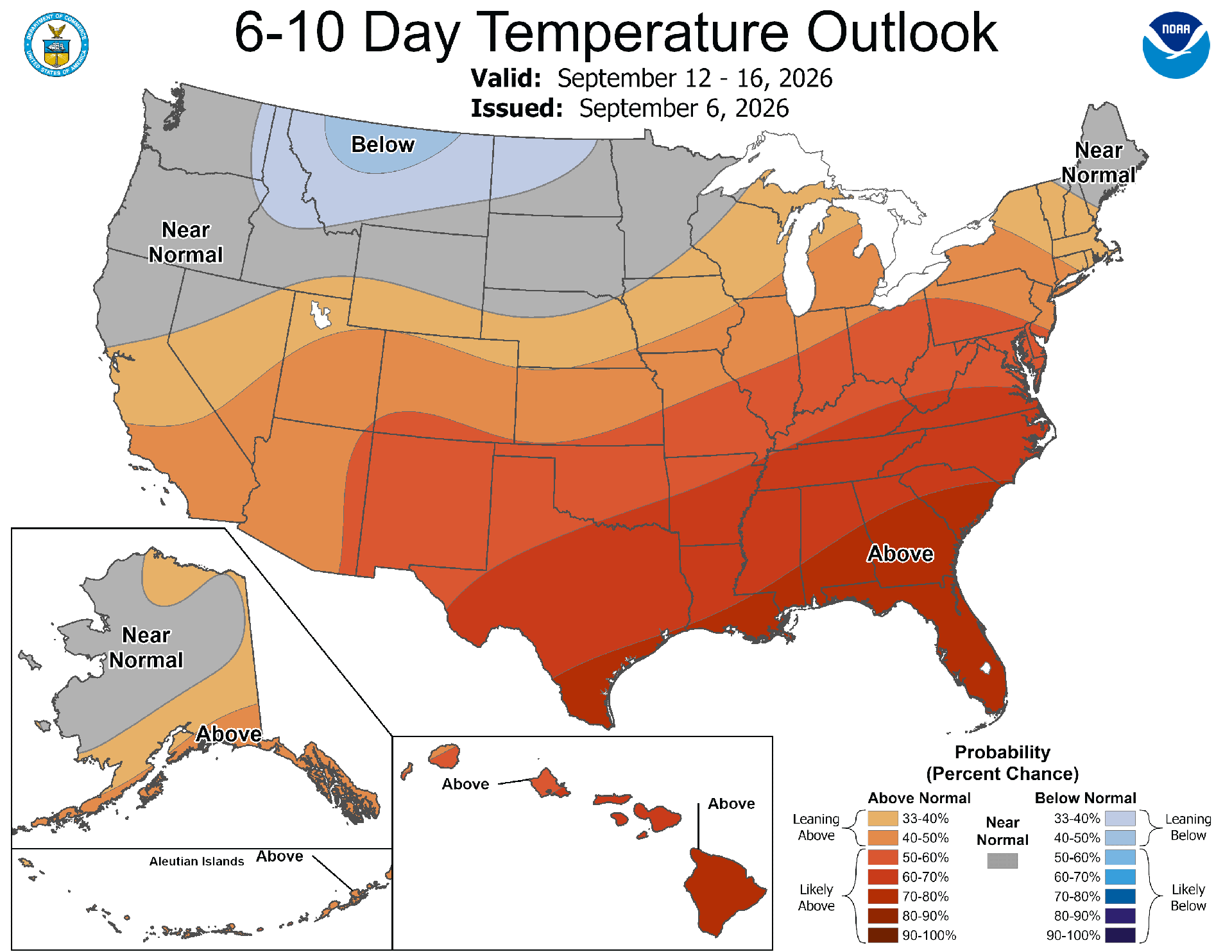New NOAA Maps Show Where September Weather Is About to Change Across ...