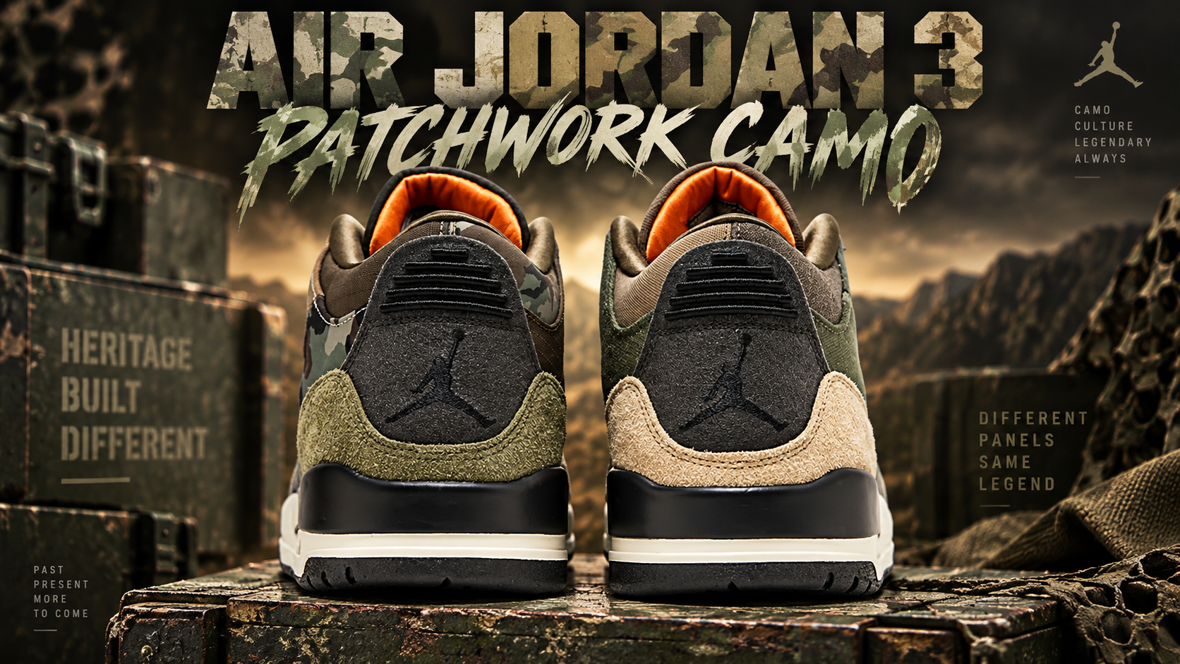 Air Jordan 3 'Patchwork Camo': Earthy Camo Meets Rugged Military Style