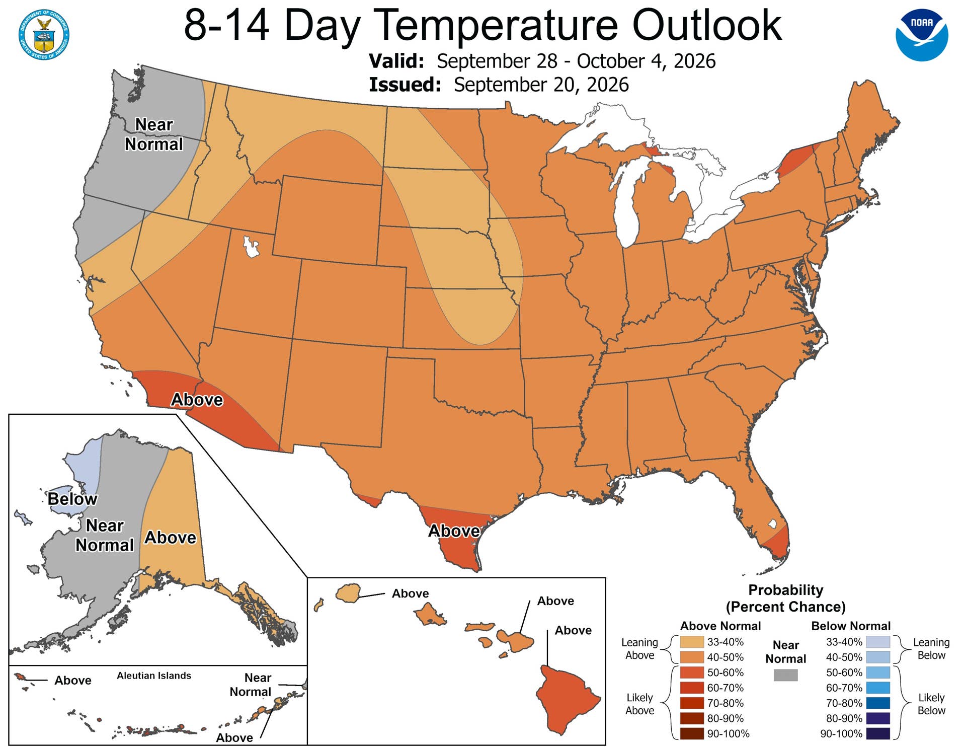 Man Predicting Weather NOAA Map Shows US States Bracing for Colder-Than-Normal Weather Before ...