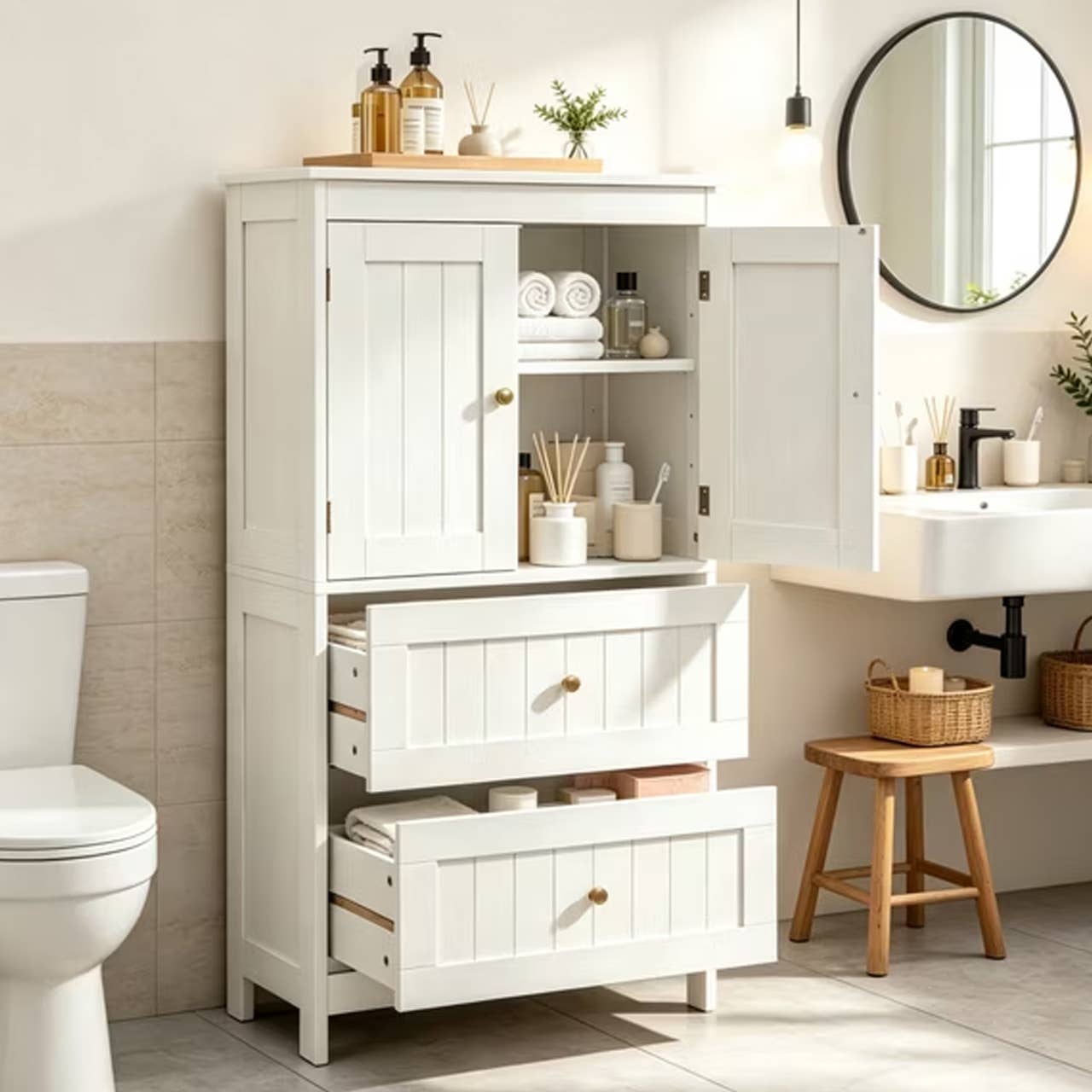 Cuboard Flash Card Walmart Has a $135 Bathroom Storage Cabinet for 46% Off - Men's Journal