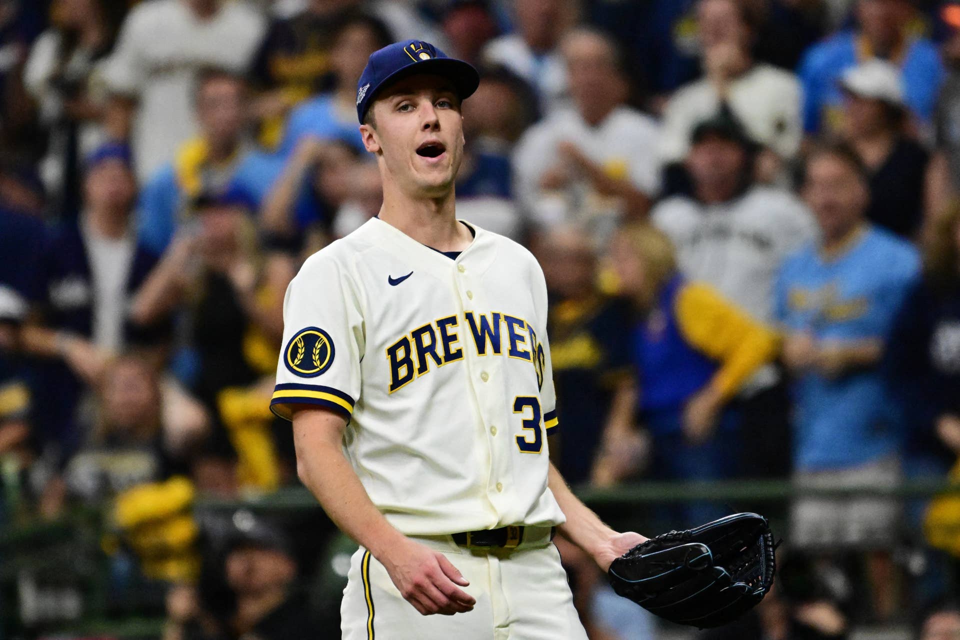 Jacob Misiorowski Quietly Pulls Off 'Sick' Trade with Fan During Brewers Playoff Game