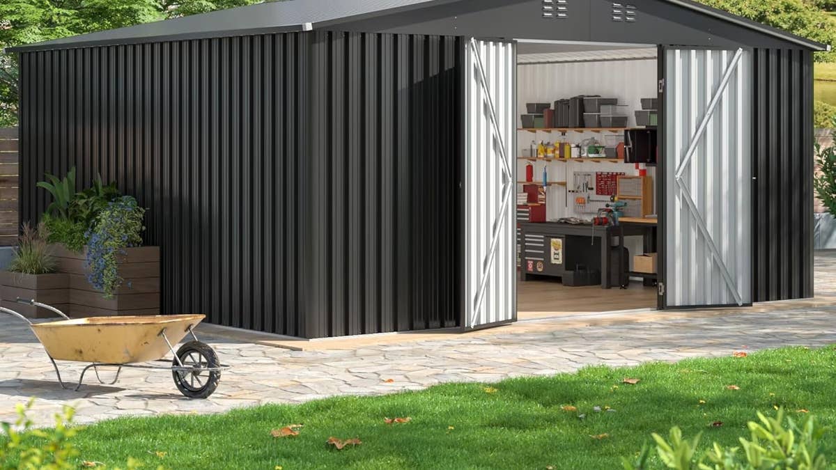 Walmart Sells a $452 EasyHawk All-Metal Storage Shed With Over 150 Square Feet of Space