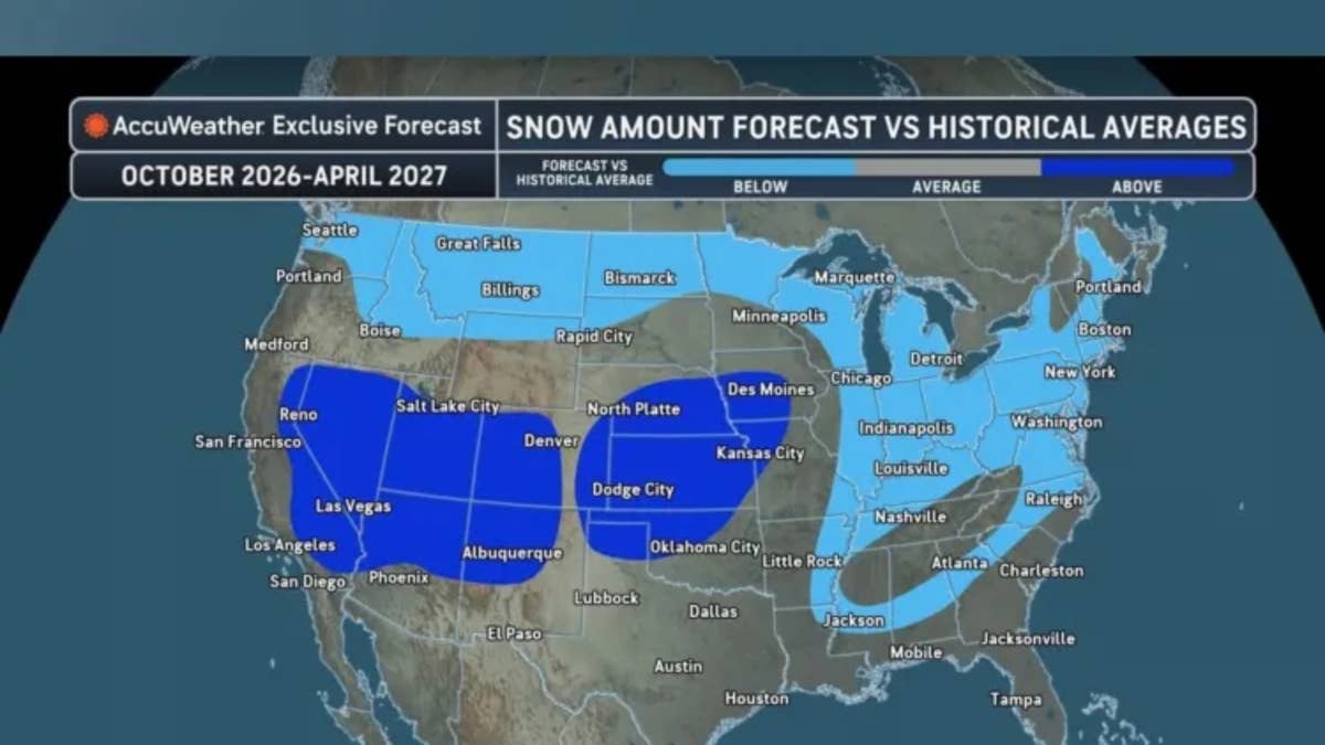 New Forecast Shows US States Facing First Snow, 45 MPH Winds and Freezing Cold