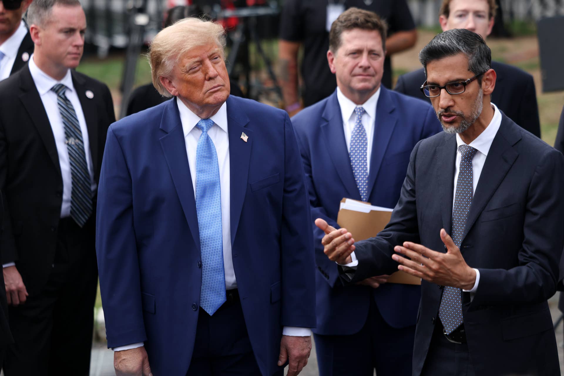 Trump Says Google CEO Told Him 'Please Don't' Rename the Atlantic