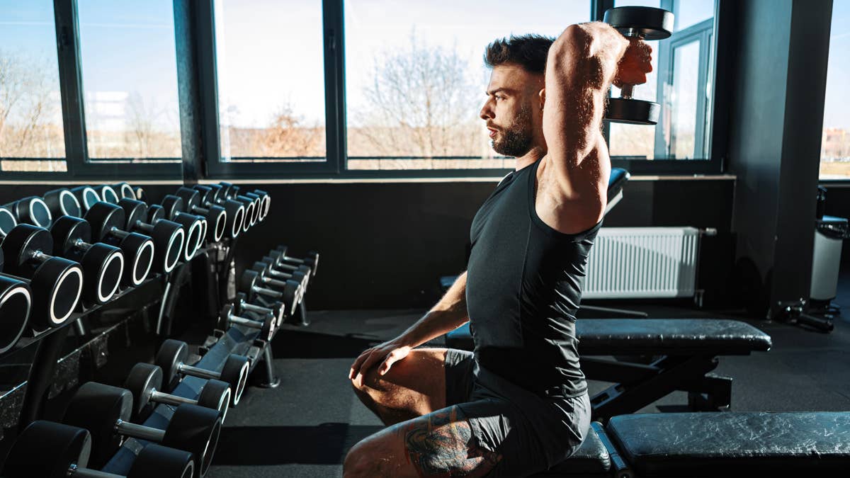 Clock Exercise Routine How to Build Bigger Triceps With Just 2 Dumbbell Exercises - Men's Journal