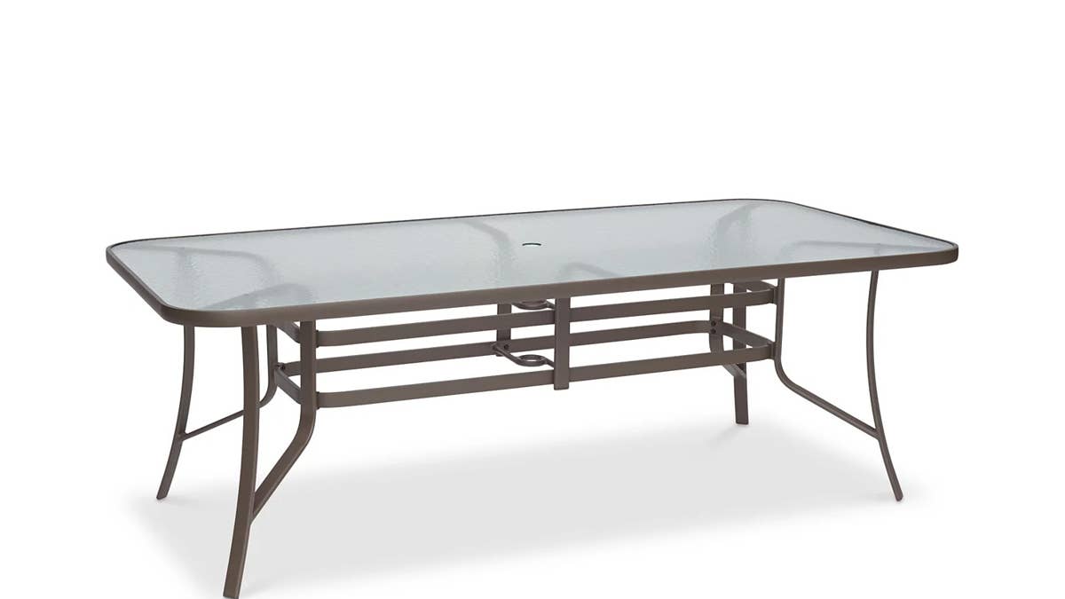 Macy's Sells a $143 Rust-Proof Glass-Top Outdoor Dining Table With Room for Up to 8 People
