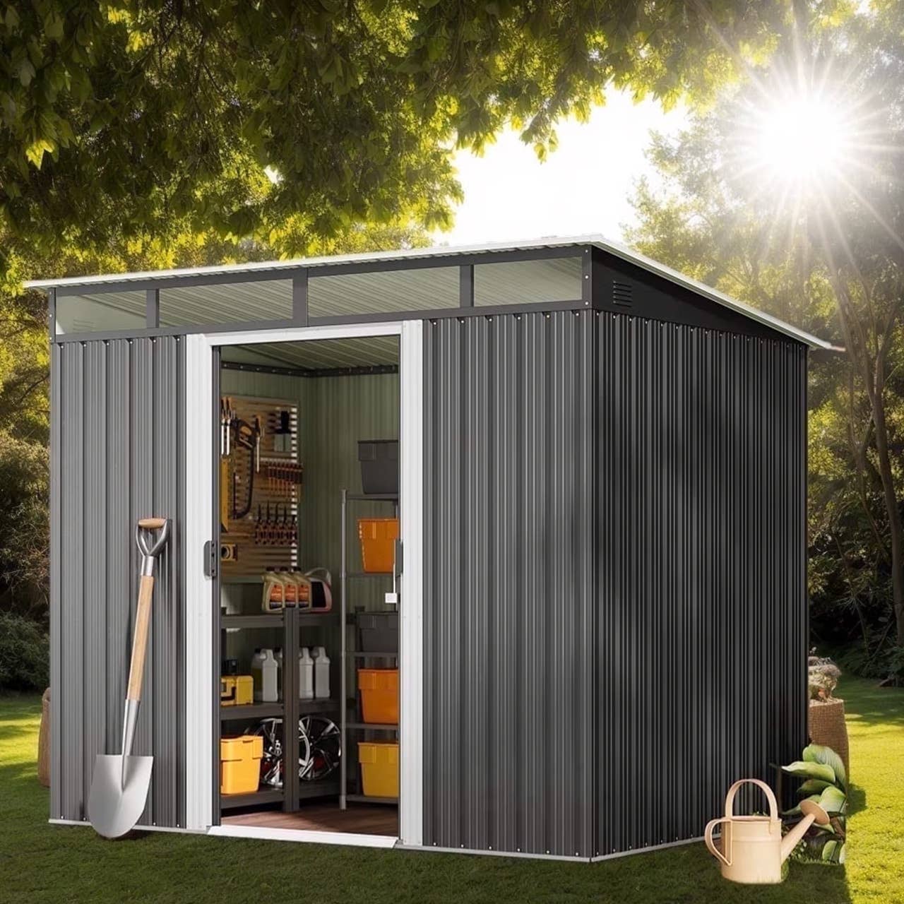 Walmart Has a Steel Storage Shed on Sale for Under $250, and It 'Will Stand Up to the Weather'