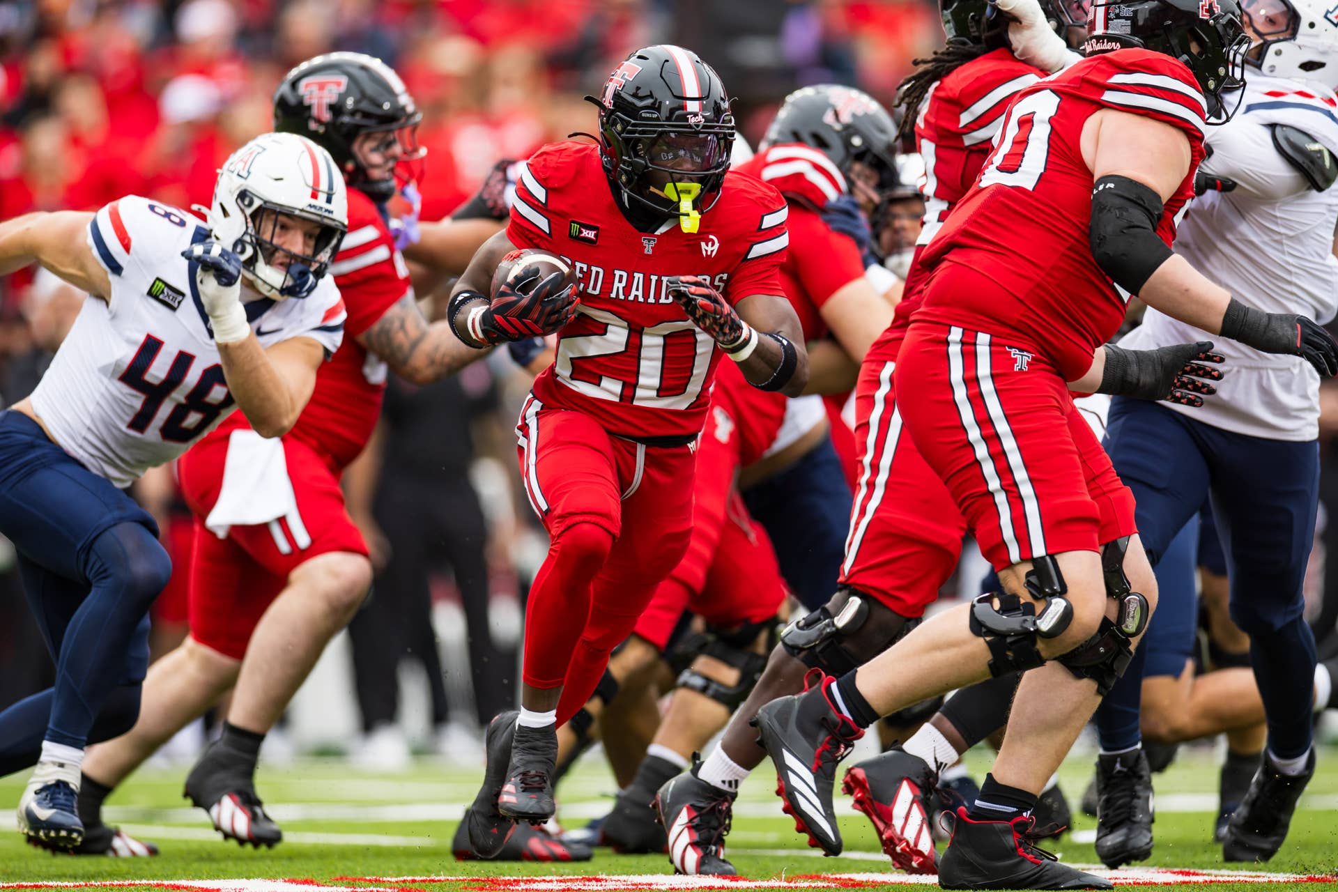 No. 13 Texas Tech Holds Off No. 22 Arizona 34-26