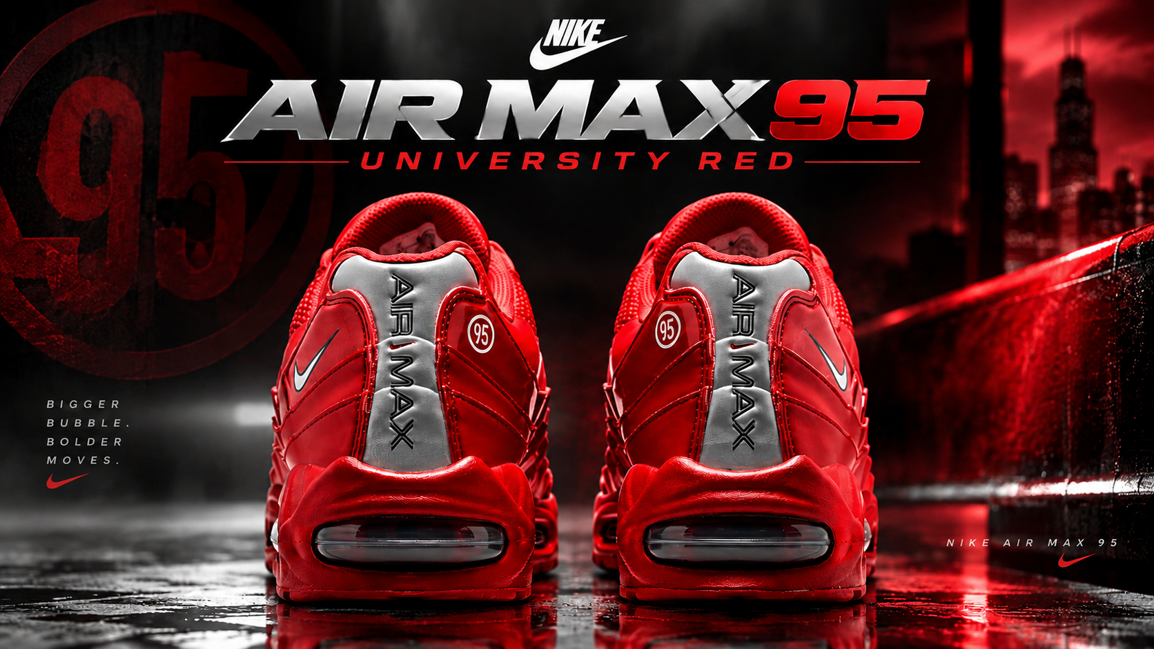 Nike Air Max 95 'University Red': Explosive Red, Reflective Silver Hits & Where to Buy Below Retail
