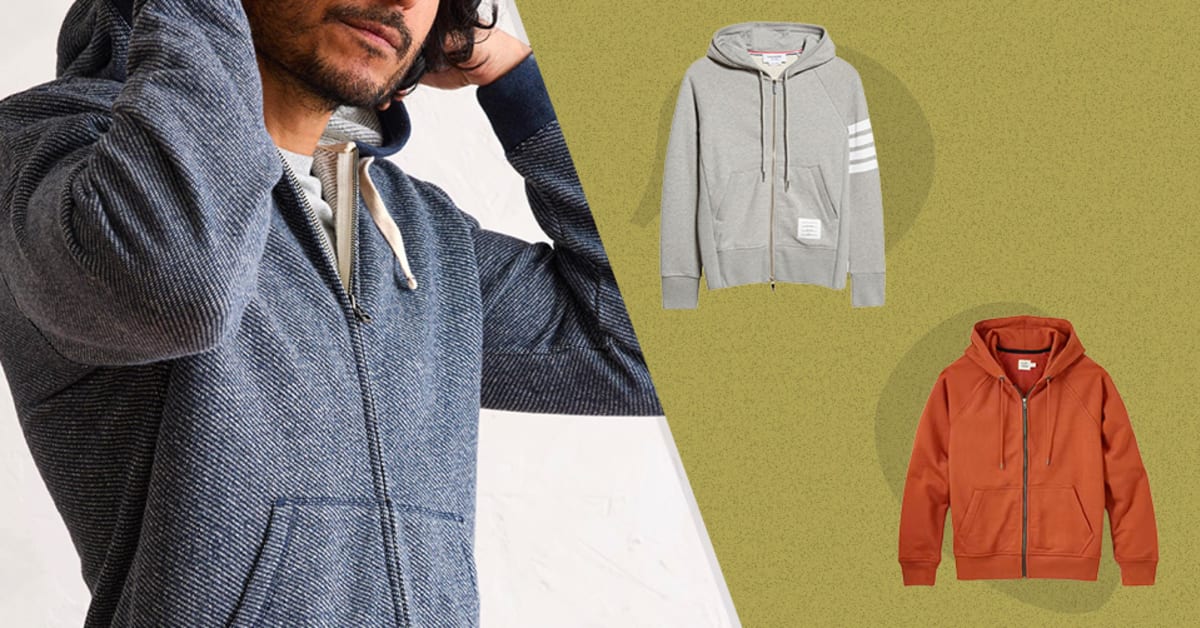 Essentials Men's Sherpa-Lined Pullover Hoodie Sweatshirt, Black, M :  : Fashion
