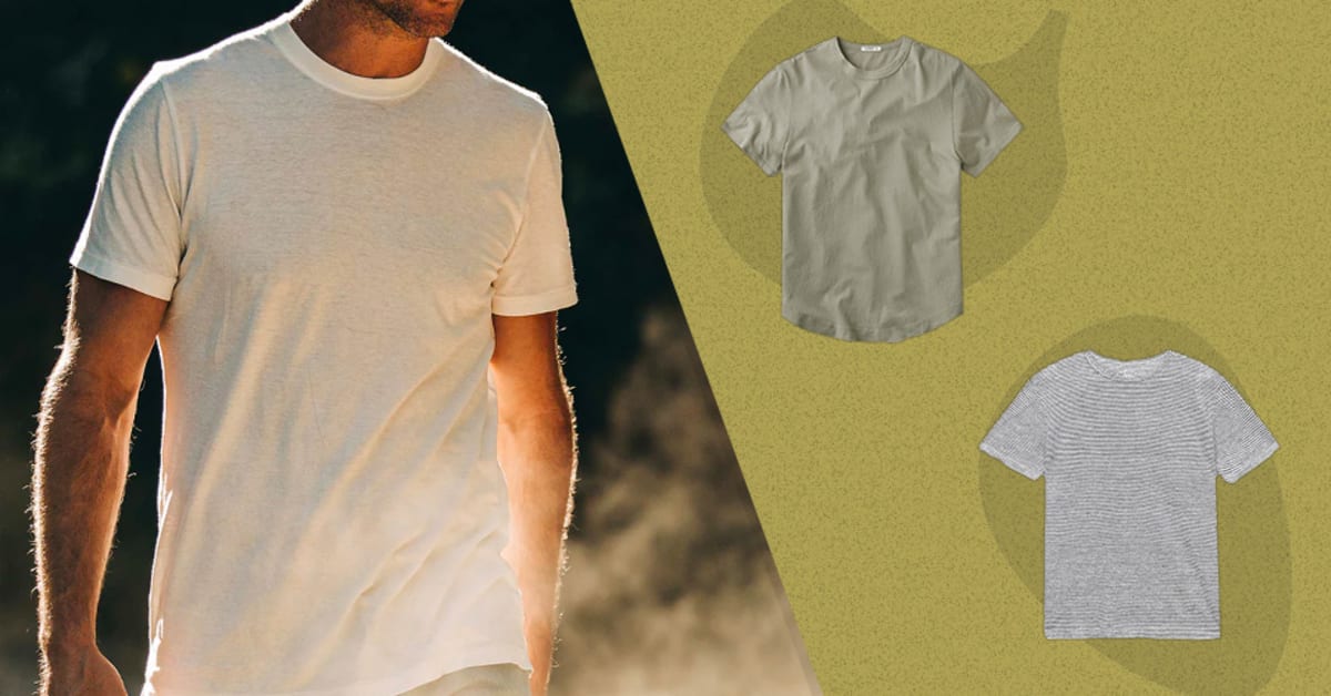 Men's Drop Shoulder Stitched Vintage T-shirt in Grey