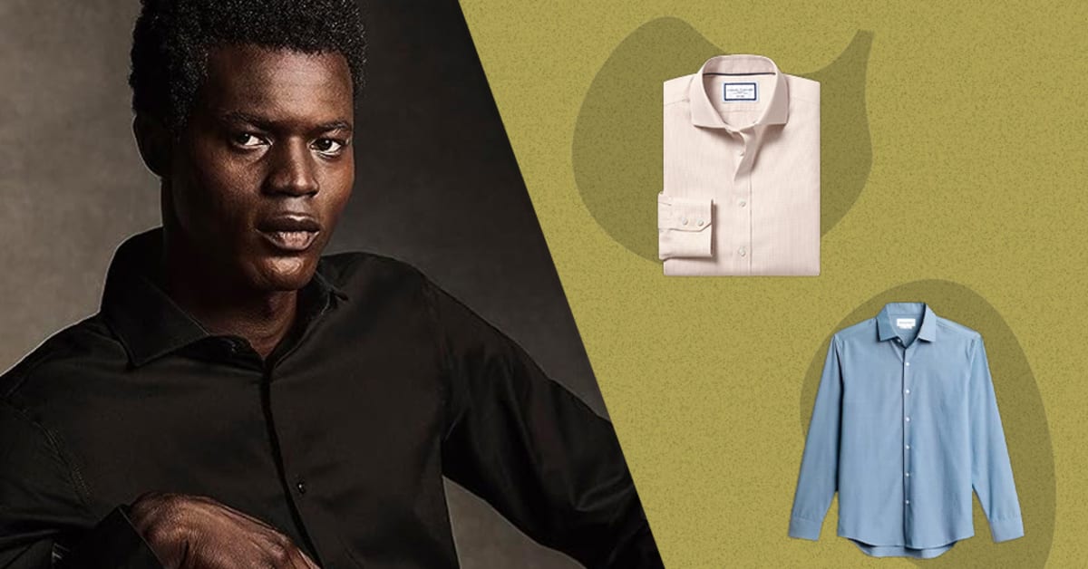 Amazon.com: Lion Nardo Dress Shirts for Men Long Sleeve Mens Dress Shirts  Regular Fit Casual Button Down Shirts Cotton Dress Shirts : Clothing, Shoes  & Jewelry