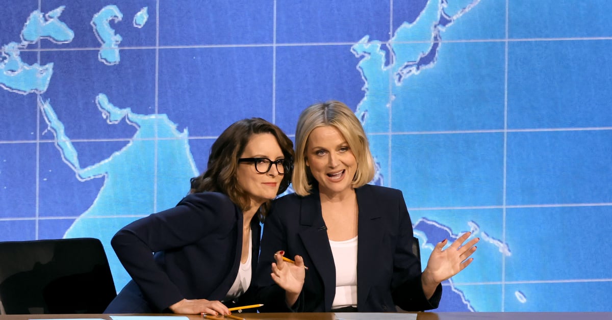 Tina Fey and Amy Poehler Stage ‘Weekend Update Reunion at the 2024