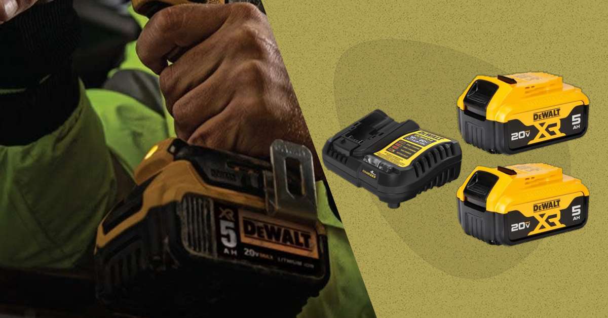 DeWalt s 20V Battery Kit Is Over 180 Off Right Now Men s Journal