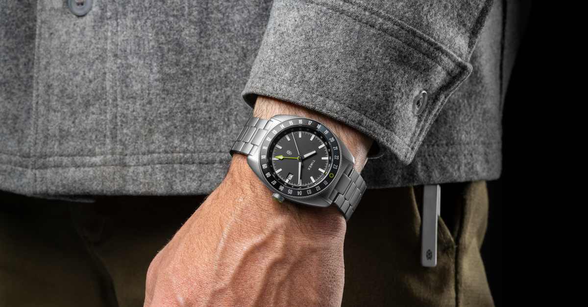 Titanium gmt watch cheap