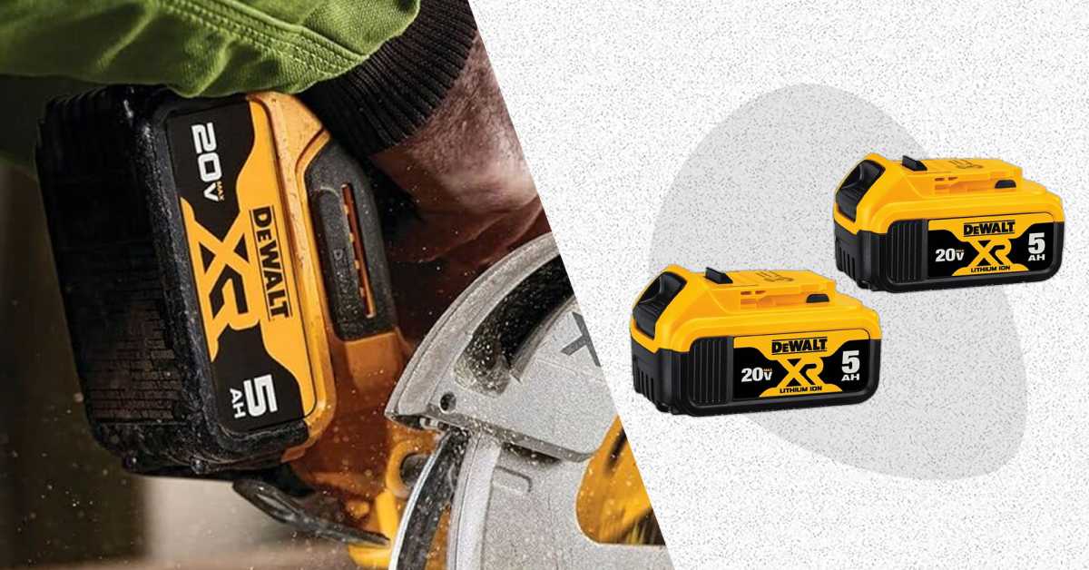 The DeWalt 20V Max XR 5Ah Batteries Are 133 Off Right Now Men s Journal