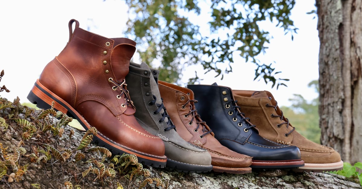 Moccasin toe boots hotsell