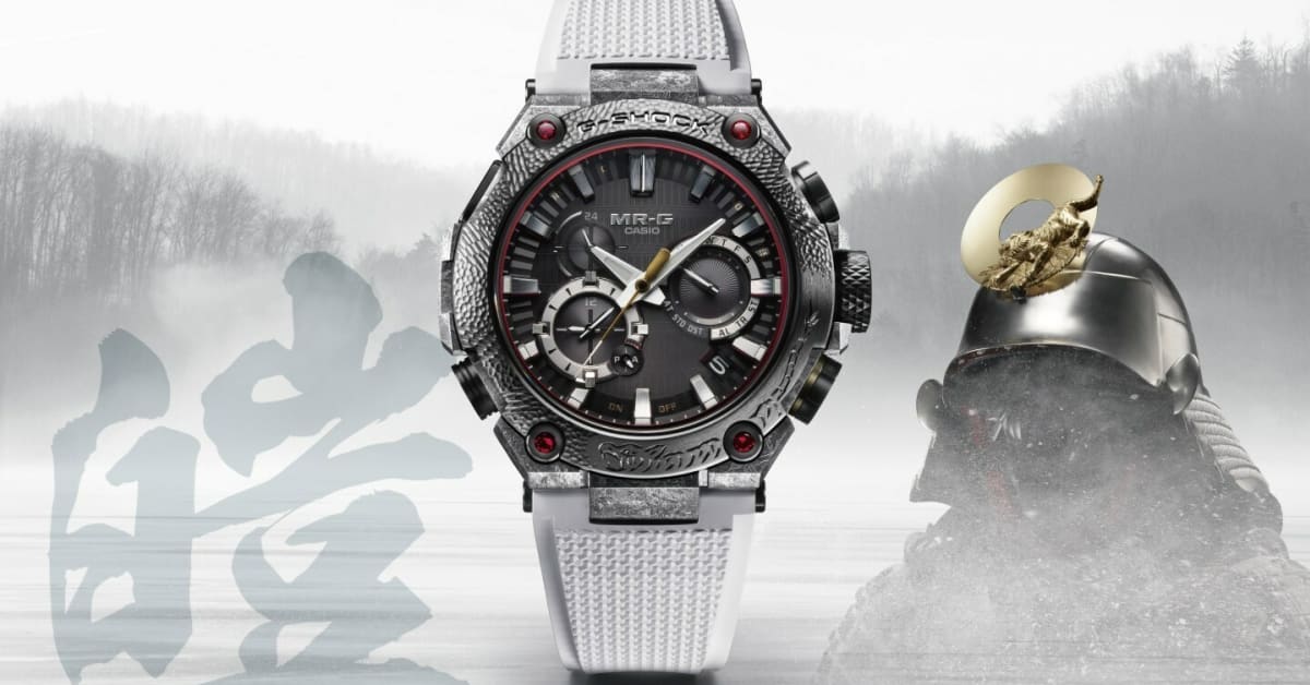 New Limited Edition G Shock Watch is a Samurai Helmet Inspired Stunner Men s Journal