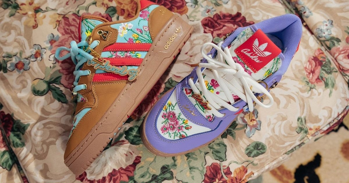 The Adidas x Unheardof Rivalry Low Drops in Floral Colorways