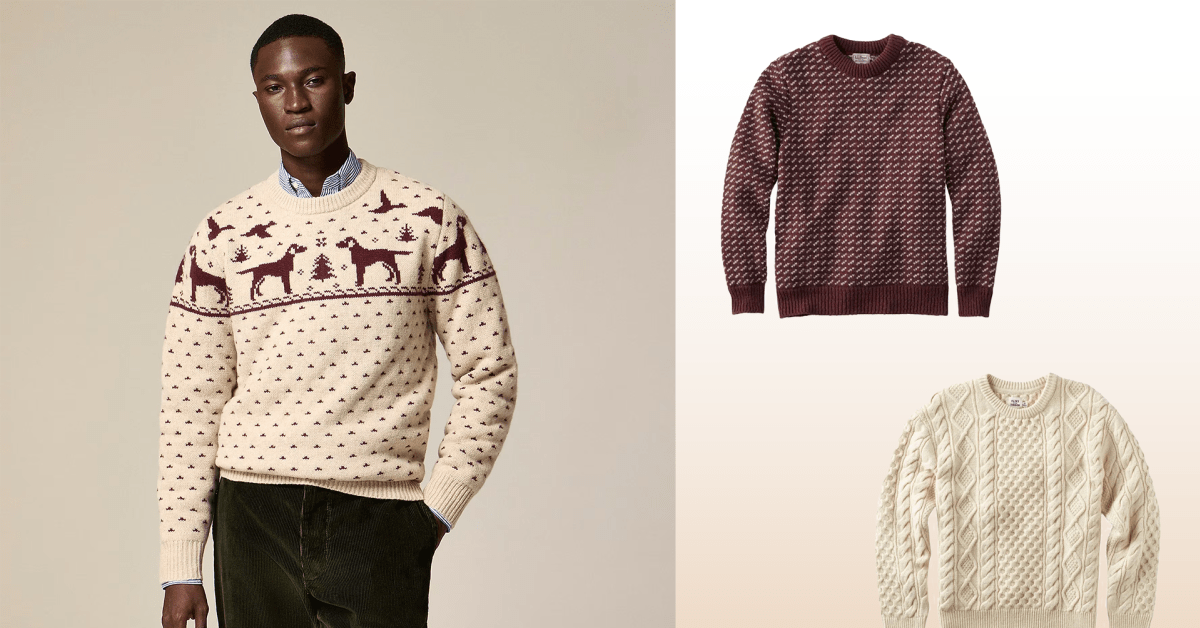 Top men's sweaters top