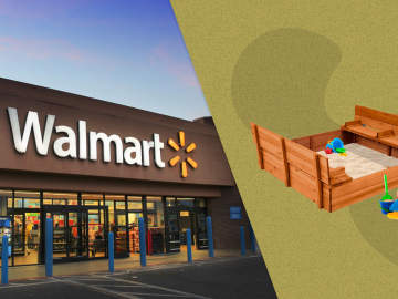 Walmart Is Selling a Wooden Sandbox for 60% Off Right Now, and Shoppers Say Their Kids Really Love… 