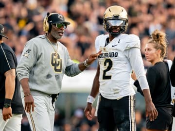 Deion Sanders Reacts to Son Shedeur