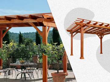 Walmart Is Selling This $1,800 Wooden Pergola for Just $700, and It