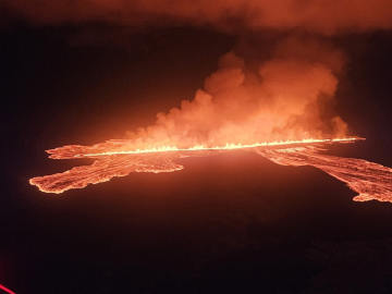 The seventh eruption in less than a year from Iceland