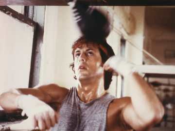 Cue, "Eye of the Tiger."