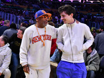Timothee Chalamet, Without Kylie Jenner, Chills With Spike Lee at Knicks vs Lakers… 