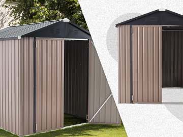 This Metal Storage Shed Is Now Nearly 50% Off on Amazon, and It Fits Tools, Bikes, and Other Gear 