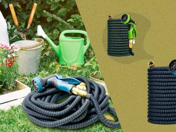 Walmart Is Selling a $76 Expandable Garden Hose for Just $32 That Shrinks Right Back Down When Not in… 