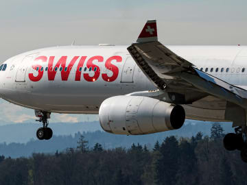 Swiss Plane Aborts Takeoff After Engine Catches Fire at Boston Logan… 