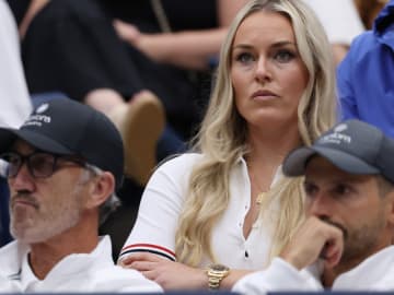 Lindsey Vonn Spotted in Jannik Sinner