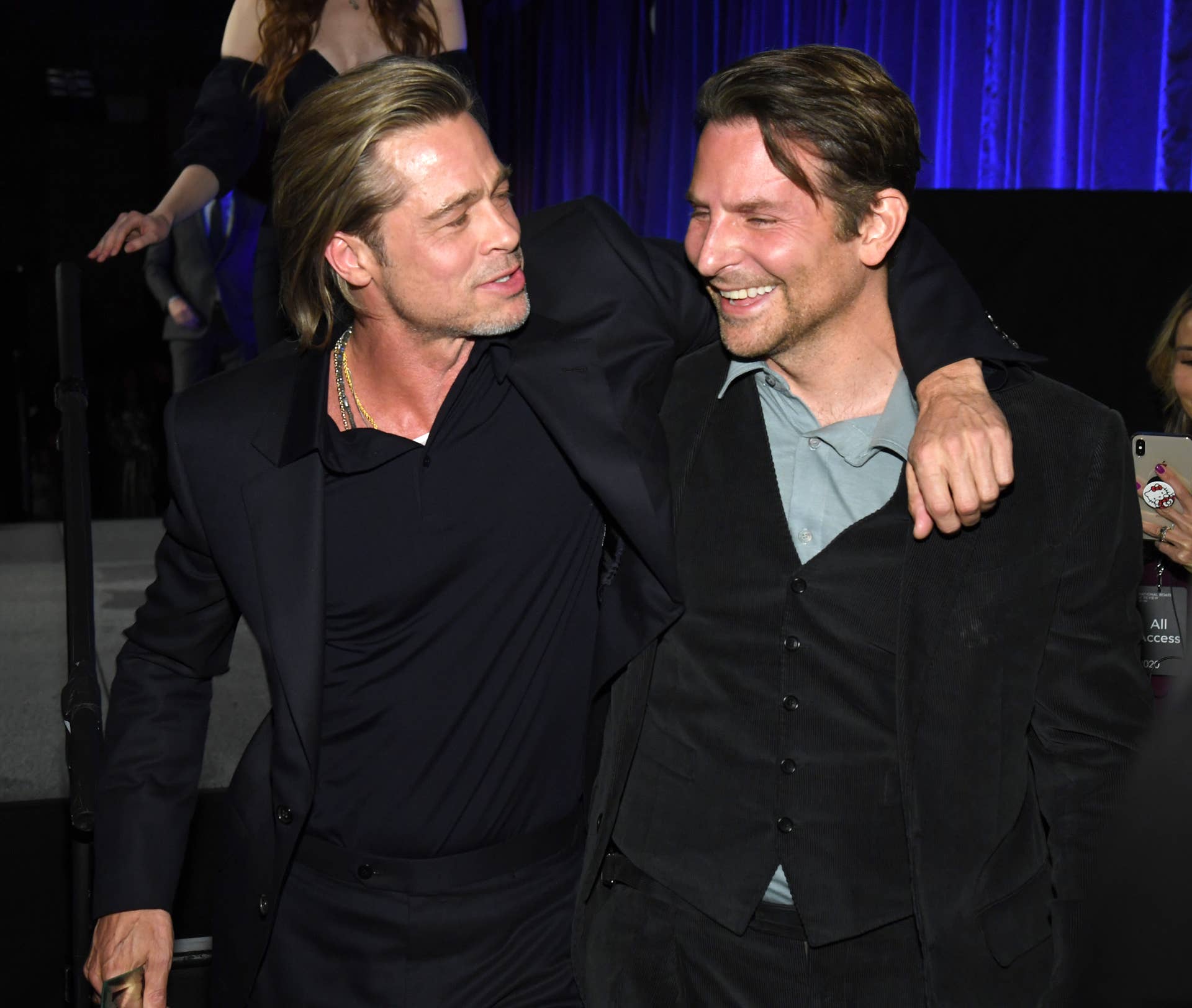NEW YORK, NEW YORK - JANUARY 08: Brad Pitt and Bradley Cooper attend The National Board of Review Annual Awards Gala at Cipriani 42nd Street on January 08, 2020 in New York City. (Photo by Kevin Mazur/Getty Images for National Board of Review)