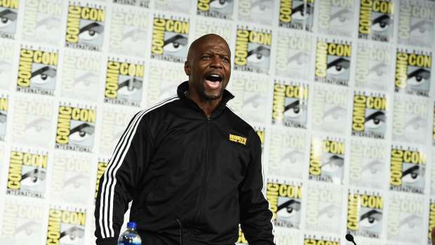 COMIC-CON INTERNATIONAL: SAN DIEGO 2019 -- "NBC at Comic-Con" -- Pictured: Terry Crews at the 'Brooklyn Nine-Nine' Panel at the Hilton Bayfront, San Diego, Calif. on July 20, 2019 -- (Photo by: Jordan Strauss/NBCU Photo Bank/NBCUniversal via Getty Images via Getty Images)