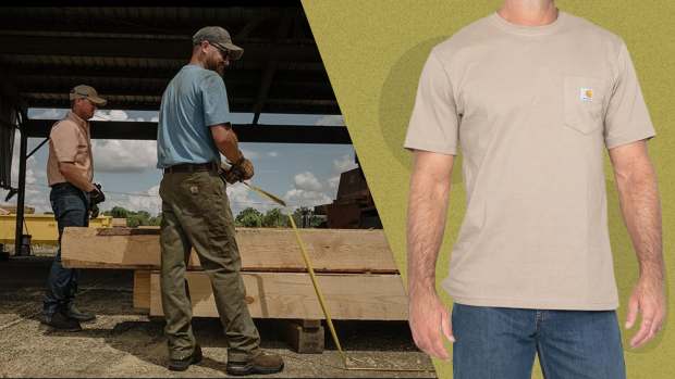 The Carhartt Loose Fit Heavyweight Short-Sleeve Pocket T-Shirt is on sale right now at Amazon