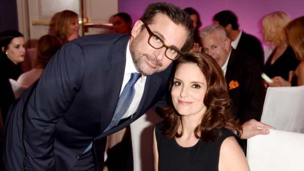 Actors Steve Carell and Tina Fey attend ELLE's 21st Annual Women in Hollywood Celebration at the Four Seasons Hotel in Beverly Hills on October 20, 2014.