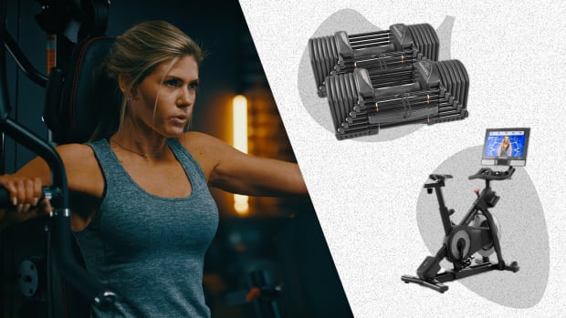 some of the best pieces of fitness equipment from johnson fitness are the powerblock pro 32 set, the hoist mi7 functional training system, and the nordictrack commercial s22i studio cycle, seen here