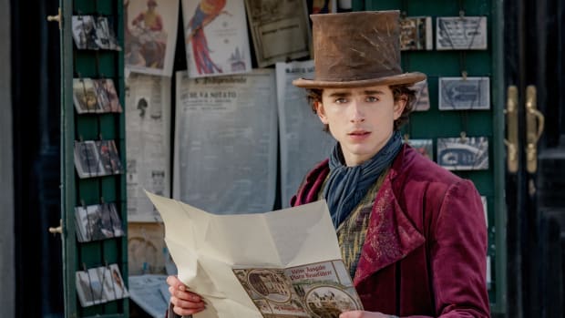 TIMOTHÉE CHALAMET as Willy Wonka in Warner Bros. Pictures and Village Roadshow Pictures’ “WONKA,” a Warner Bros. Pictures release.