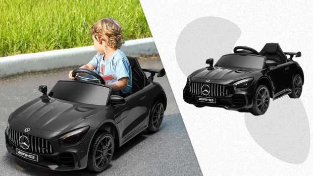 The UBesGoo Mercedes-Benz AMG 12V Car Toy, pictured here, is on sale now at Walmart.