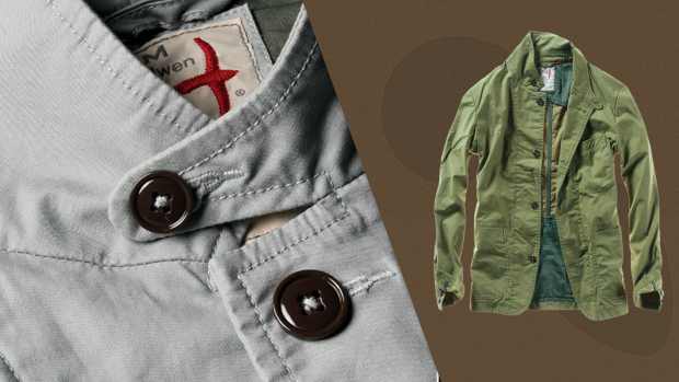 The Relwen Flyweight Flex Blazer, pictured here, is on sale now at Huckberry.