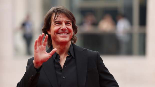 Tom Cruise arrives at the US Premiere of "Mission: Impossible – The Final Reckoning" at Lincoln Center Plaza in New York, New York on May 18, 2025.
