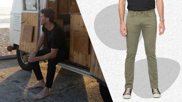 The Duer No Sweat Pants, seen here in Light Fern, are now on sale at Duer.