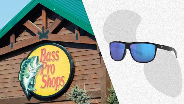 The Costa Del Mar Rincondo Polarized Sunglasses, pictured here, is on sale right now at Bass Pro Shops.