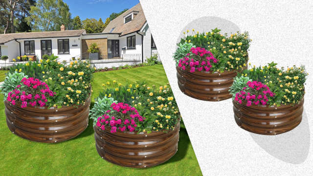 The SnugNiture 2-Piece Galvanized Raised Garden Bed Set, pictured here, is on sale now at Walmart.