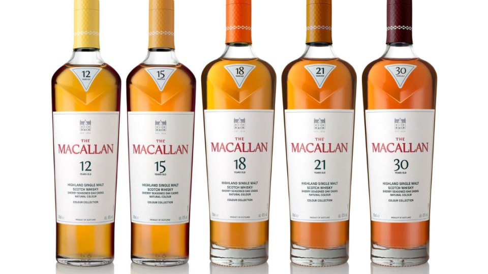 The Macallan Colour Collection is a new line of Scotch whiskies that owes its vibrance to sherry-seasoned oak casks.