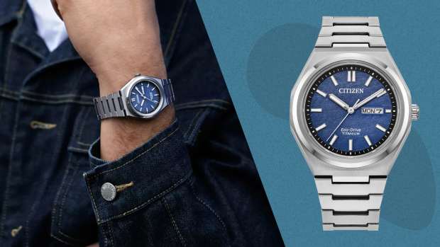 The Citizen Zenshin Three-hand Watch, pictured here, is now on sale at Citizen.