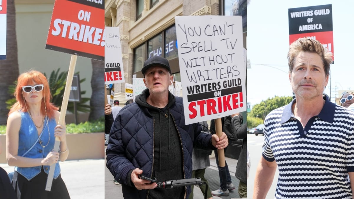 All the Celebrities Spotted on Writers Strike Picket Lines - Men's Journal